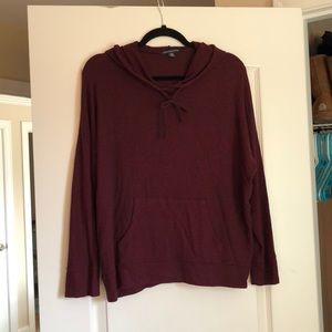 Maroon oversized lightweight sweater